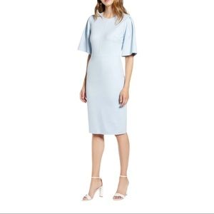 NEW Rachel Parcell Flutter Sleeve Ponte Dress